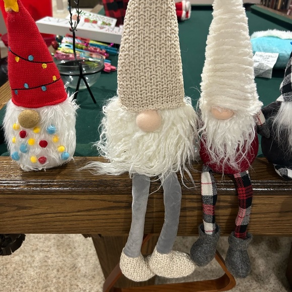 Holiday Christmas Gnome Decorations Lot Bundle of 7 GUC - Picture 3 of 6